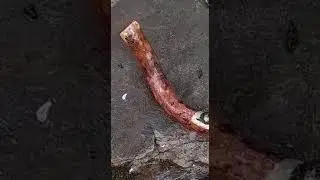 Mio suocero Antonio racconta davanti al Ruscello di Castelseprio in mezzo ai boschi...