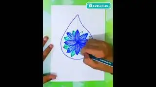 Watch till end🩵water day poster drawing 🩵save water💧Save our planet