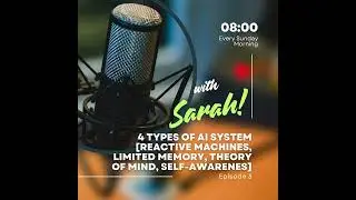 4 types of AI System reactive machines, Limited Memory, Theory of mind, self awarenes (English) Ep 3