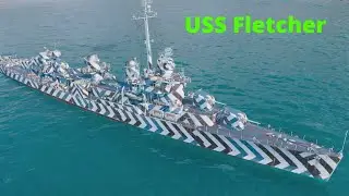 WOWS Legends (Fletcher gameplay)