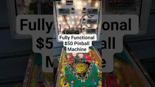 My $50 Pinball Machine Is Fully Functional #retro #pinball #arcade #repair #restoration