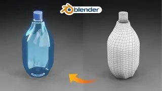 Create 3D Water Bottle Design || Hard Surface || Subdivision || Product Modelling in blender