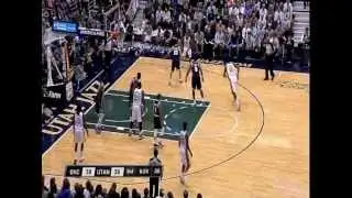 Derrick Favors 15 pts vs Thunder - 2/12/13