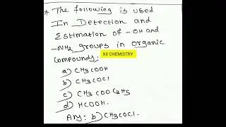#12 chemistry detection & estimation of OH AND NH2 GROUPS🔥🔥