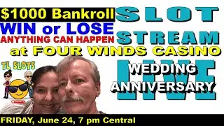 Four Winds Casino* LIVE STREAM* SLOT PLAY* TL SLOTS Windy City Frenzy and Slotty D #fourwindscasino