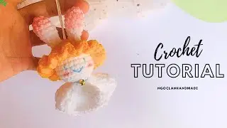 [English Sub] A cute ghost cosplay rabbit crochet tutorial | Hướng dẫn móc ma đội mũ thỏ xinh xắn