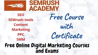 Free Online Digital Marketing Courses with Certificate | content marketing | Semrush academy