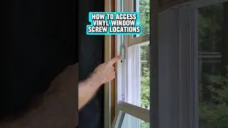 How to access vinyl window installation screw locations - #diy #shorts #windows