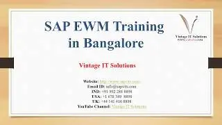 SAP EWM Training material Video | SAP EWM Online Training in Bangalore