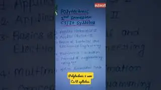 polytechnic syllabus second semester cs/ it