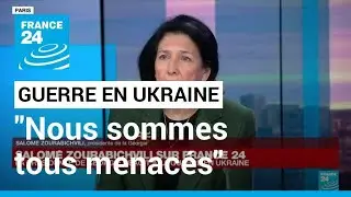 La présidente de la Géorgie Salomé Zourabichvili réagit à l'invasion de l'Ukraine • FRANCE 24