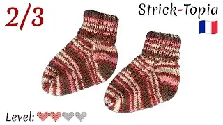 Chaussettes b&eacute;b&eacute; faciles &agrave; tricoter &ndash; Vid&eacute;o 2/3 : Le talon