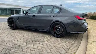 2022 BMW M3 Dravit grey paint in the sun
