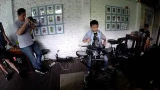 Keefe Kay plays Roland electric drum