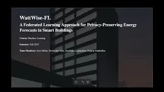 WattWise-FL: Privacy-Preserving Energy Forecasting for Smart Buildings -  Classical Machine Learning