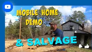 Mobile Home Demo, Salvage, and RePurposing at the #abandoned Property