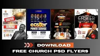 FREE PSD Church Flyer Files - Fully Editable | WORD: Unleash the power within!