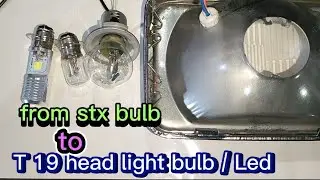 paano ikabit ang head light bulb na pang mio/smash sa head light assembly ng tmx 125 alpha