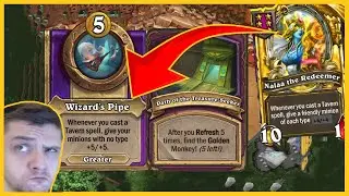 WIZARD PIPE + BUFFED NALAA THE REDEEMER - Hearthstone Battlegrounds