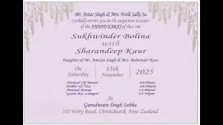 Sukhwinder Bolina weds Sharandeep Kaur- Wedding