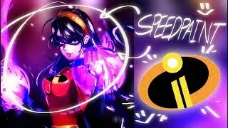 the incredibles 2 VIOLET speedpaint