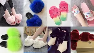 Attractive & Preety Fur Slippers Designs | Flip Flop Designs For Girls /Women | New Ladies Footwear
