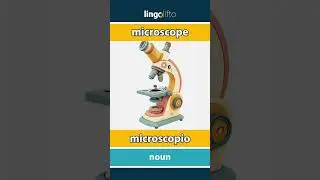 🇬🇧🇮🇹 microscope - microscopio : learn English : impariamo l'inglese : vocabulary builder