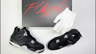 Air Jordan 4 Black Canvas | Unboxing, details