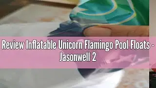 Review Inflatable Unicorn Flamingo Pool Floats - Jasonwell 2 Pack Pool Floaties Inflatables Rafts fo