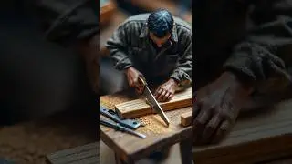 Mini Carpenter Cutting Wood ASMR 🔨 | Oddly Satisfying #shorts