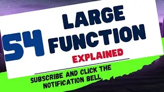 The LARGE Function in Excel - Explained!