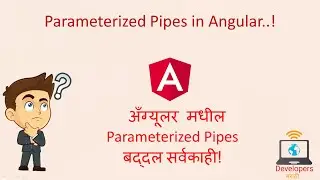 Parameterized Pipes in Angular | How to pass parameters to Angular Pipes | Angular in Marathi