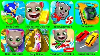 Sonic Dash, Talking Tom Gold Run, Talking Tom Candy Run, Going Balls, Talking Tom Time Rush....