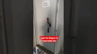 Electrical Distribution Single Line Diagram For Construction Site