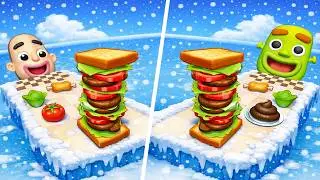 Sandwich Runner 🆚 Sandwich Run🌻🧿🌺🌈Max Levels Walkthrough Android IOS Update 191030