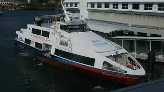 [Monohull 單體船] [Horizon Ferry] 「Horizon 8」 berthing HarbourFront , Singapore