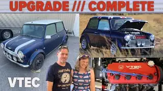 UPGRADE COMPLETE-  Happy customers pick up their restored Super Cooper Sport Mini