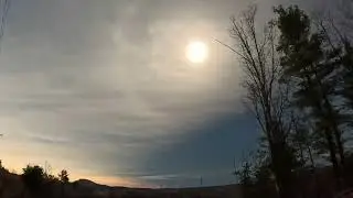 Timelapse 4/8/2024 Total Solar Eclipse Using a GoPro: In the Path of Totality, Milton, Vermont