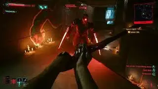 Cyberpunk 2077: Ода, битва с боссом (очень сложный геймплей)