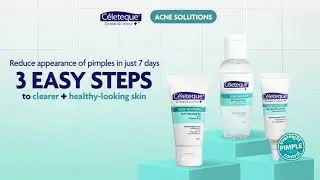 Take control of your acne in as easy as 1-2-3 with C&eacute;leteque Acne Solutions. ​​​