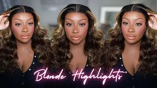 WOW!  I'm LOVING This Glueless Blonde Highlight Wig ft OMGQueen Hair