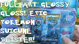 FULL ART GLOSSY GLOSS! EPIC Pokemon Suicune Blister Opening!