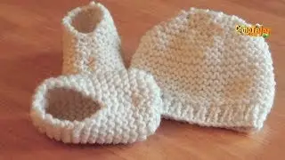 Boticas. Patucos. Patines. Gorrito Recien Nacido. Newborn Baby Hat 2 agujas/tricot/palitos (470)