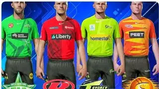 CRICKET 19: BBL KITS 22 BIG BASH LEAGUE ALL TEAMS 2022 JERSEY DOWNLOAD #GameAttic #Cricket19