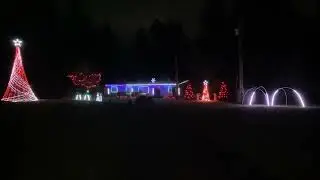 Golden KPop Demon Hunters. TBS Musical Christmas Light Display 2025