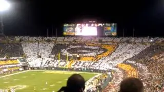 Packers Saints Go Pack Go Card Stunt Display September 8th 2011