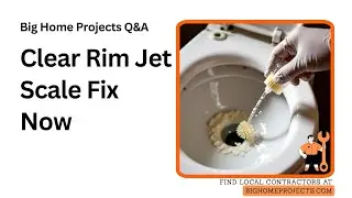 Hard Water Siphon Jet Scale Fix Guide