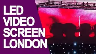 LED video wall set up in London (Setting up a large Video Screen)