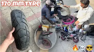 R15 v4 Fitted with 170/60 size || Yamaha || tourance tyre🔥🔥 Only one tyre.🔥🔥