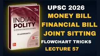 Money Bill , Financial Bill , Ordinary Bill | Joint Sitting Explained | Parliament L 57 | UPSC 2026
